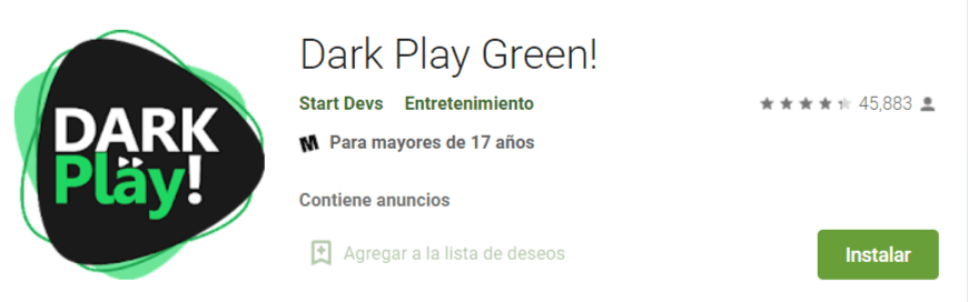 Dark play Android
