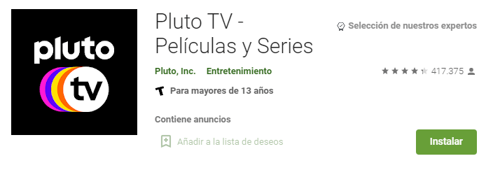 Pluto TV para Android